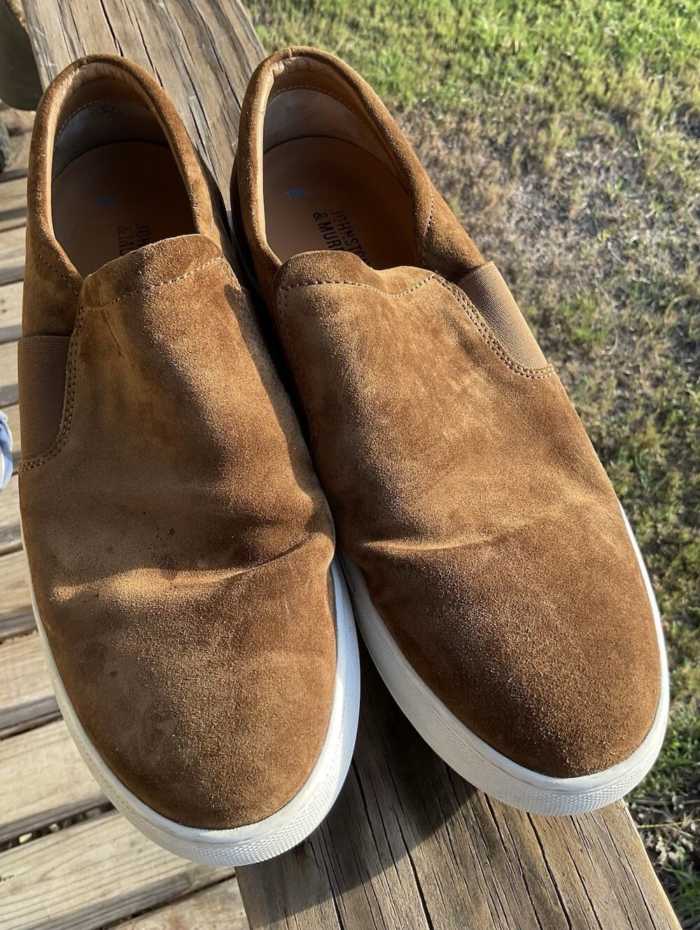 Johnston & Murphy Men’s Suede Brown Slip-on Size 12M 25-6740